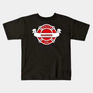 Seattle Fire Department Badge | Station 19 Warren Kids T-Shirt